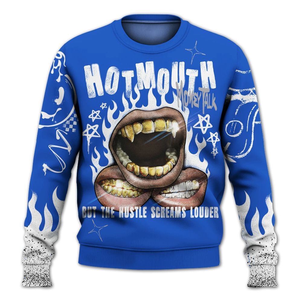 Sweatshirt To Match Retro Stealth 5s - Mouth Burning Street Style All Over Print