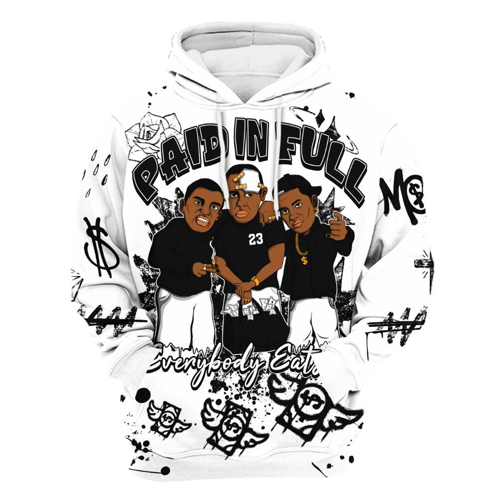 Hoodie To Match Kobe 9 EM Protro Halo - Everybody Paid In Full Crayon All Over Print