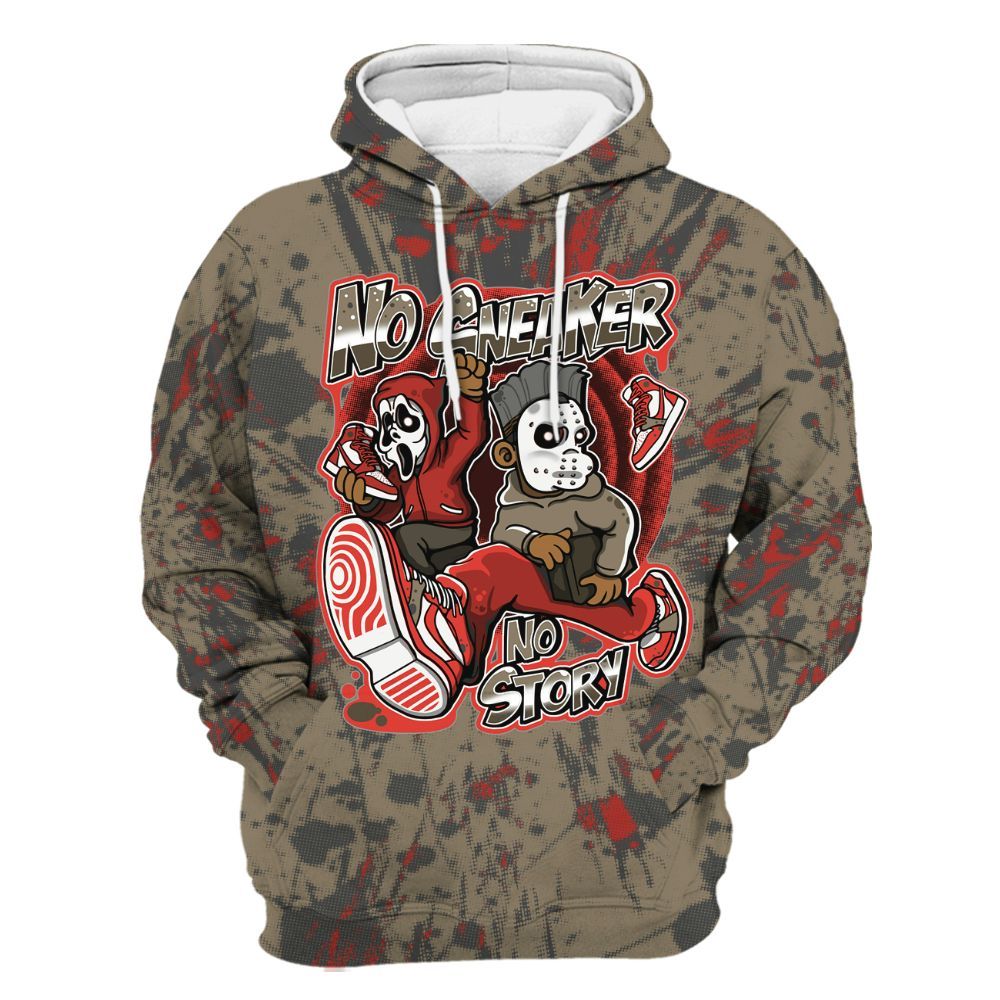 Hoodie To Match Olive 9s - Sneakers Make Story Graphic Luxury All Over Print