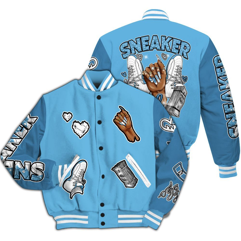 Varsity Jacket To Match Melo 12s - Sneakerz Girlz All Over Print
