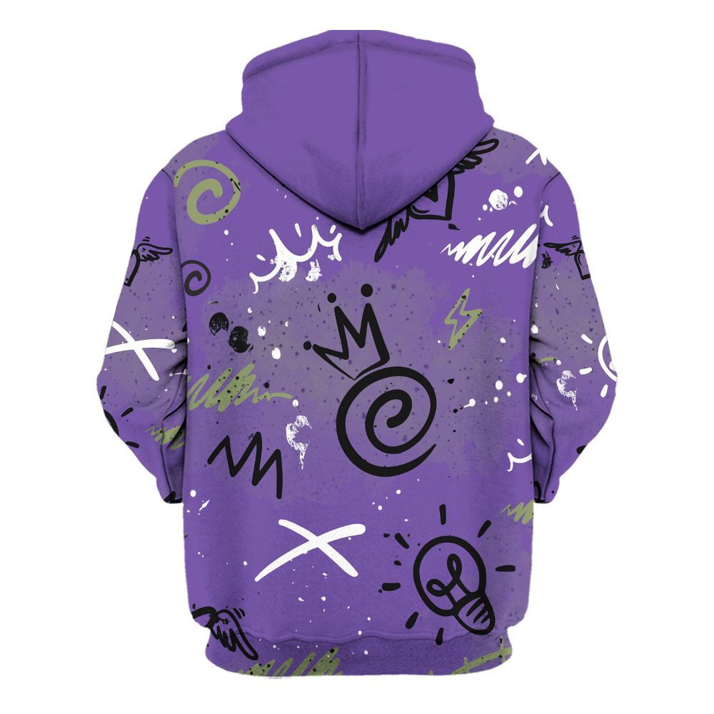 Hoodie To Match Canyon Purple 4s - Drip Been Di2ferent All Over Print