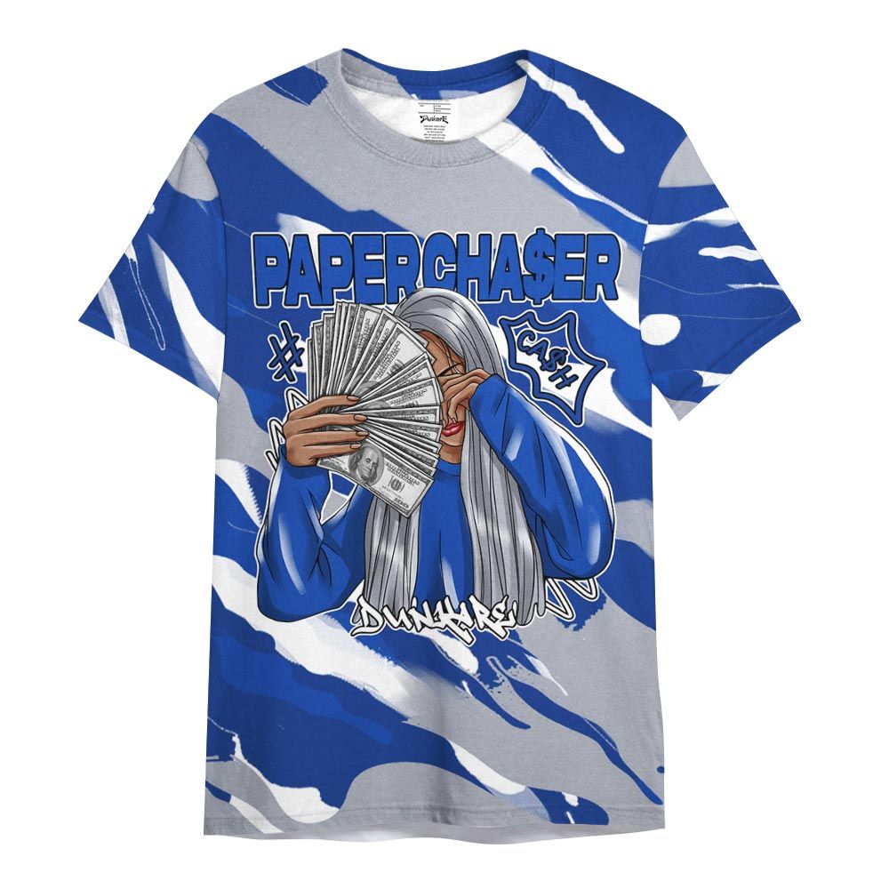Shirt To Match Air Foamposite One Royal - PaperChase Unique Colored Graphic Shirt Unisex