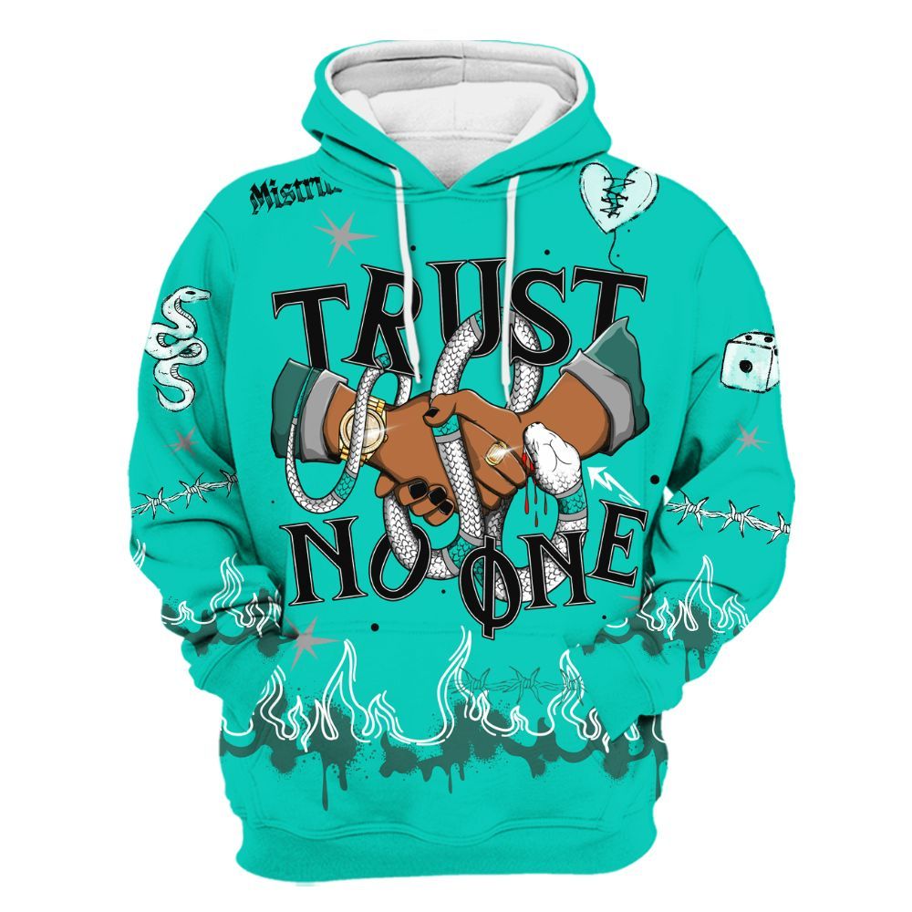 Hoodie To Match Air Max 95 Dark Tiffany - Trust No One Snake-Bite Doodle Crayon All Over Print