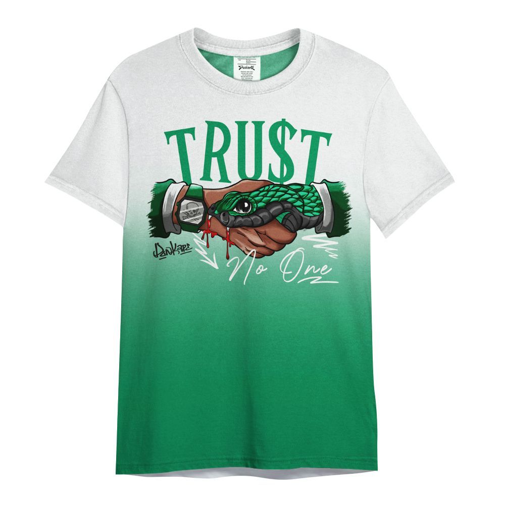 Shirt To Match Mid Lucky Green 1s - Snake Trust No One Drip All Over Print