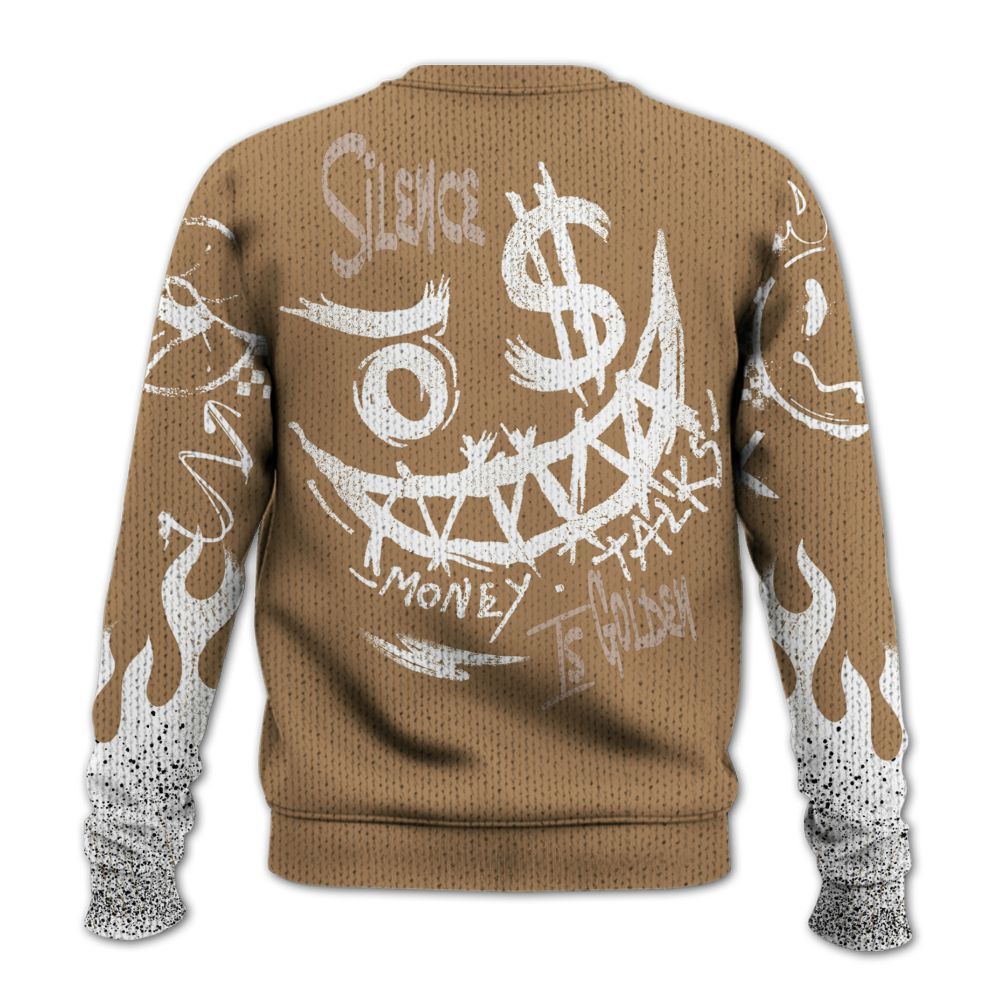 Knitted Sweater To Match Kobe 4 Gold Medal - Mouth Burning Street Style