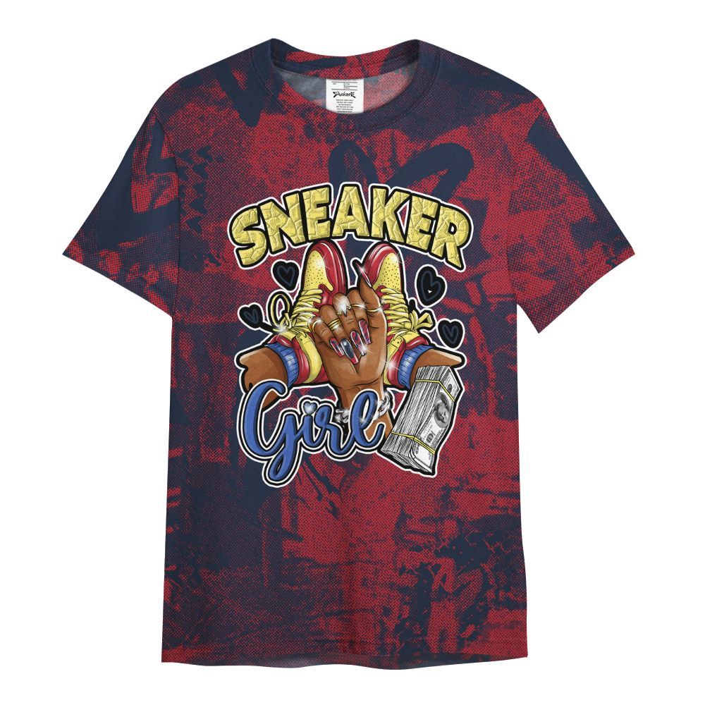 Shirt To Match Dunk Low COJP What The 2024 - Sneakerz Girlz Heart Grunge All Over Print