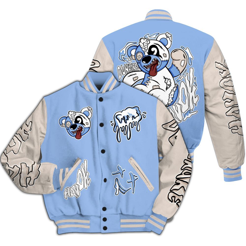 Varsity Jacket To Match Air Max 1 Royal Pulse - Havok Bear All Over Print