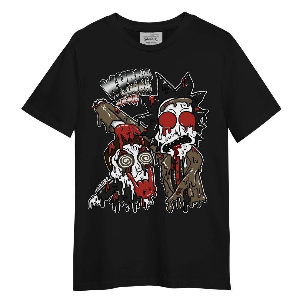 Shirt To Match Olive 9s - Wubba Rick Drip Graphic