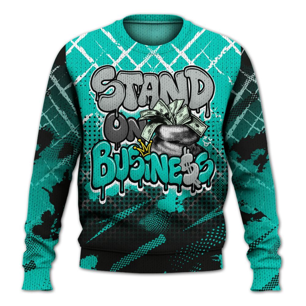 Knitted Sweater To Match Air Max 95 Dark Tiffany - Halftone Stand Business Dripping