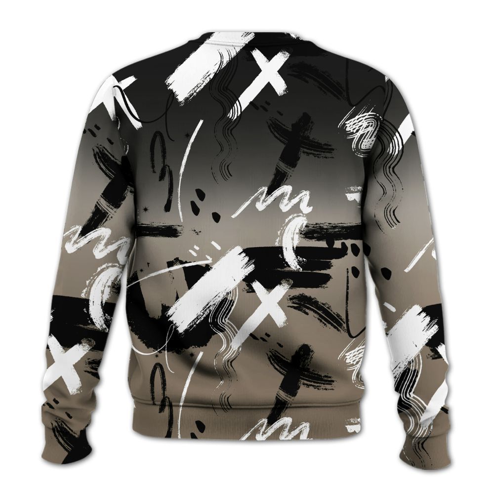 Sweatshirt To Match Low OG Dark Mocha 1s - Money Hustle Grind Pray All Over Print