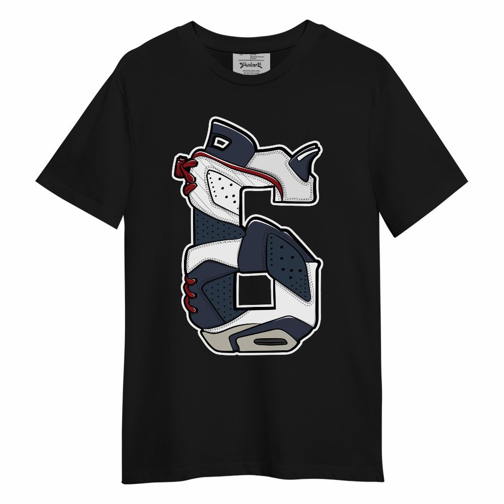 Shirt To Match Navy Blue 2024 6s - Number 6s Unisex Shirt