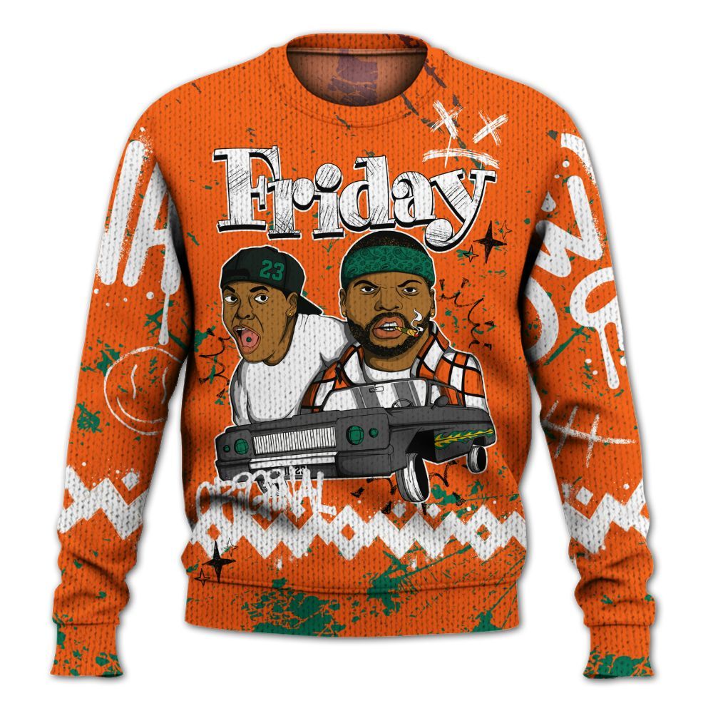 Sweater To Match SoleFly Sail Gorge Green 3s - Friday Sneaker Crayon Graphic