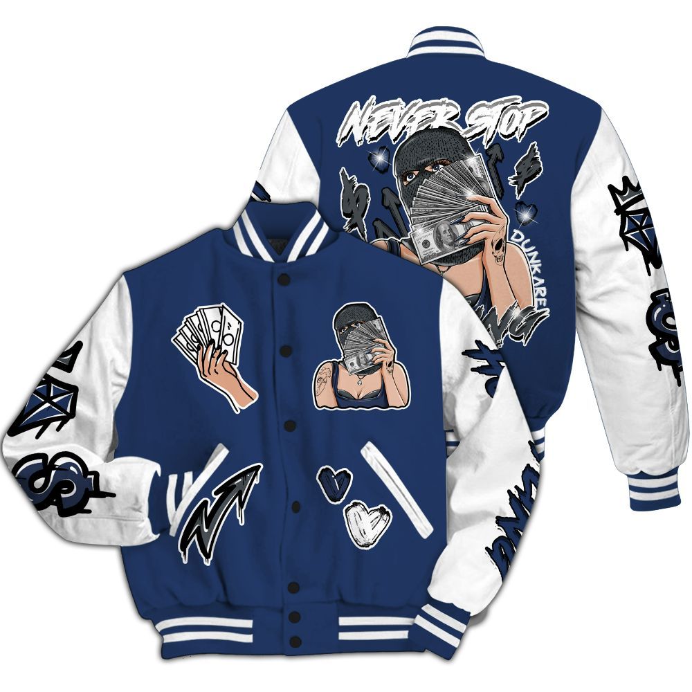 Varsity Jacket To Match Retro Flint 13s - Hustling Unique All Over Print