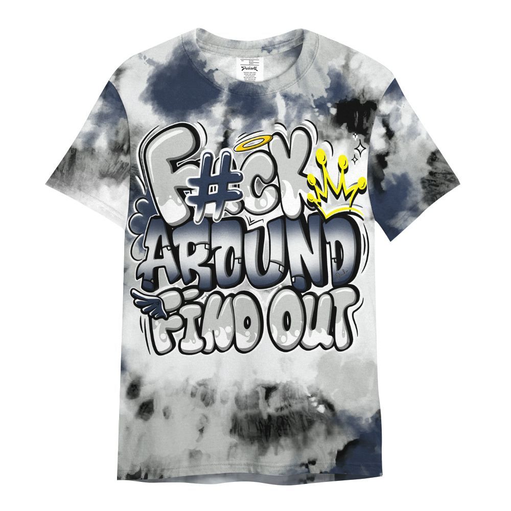 Shirt To Match Low Navy Grey Gum 1s - FK Around Find Out All Over Print