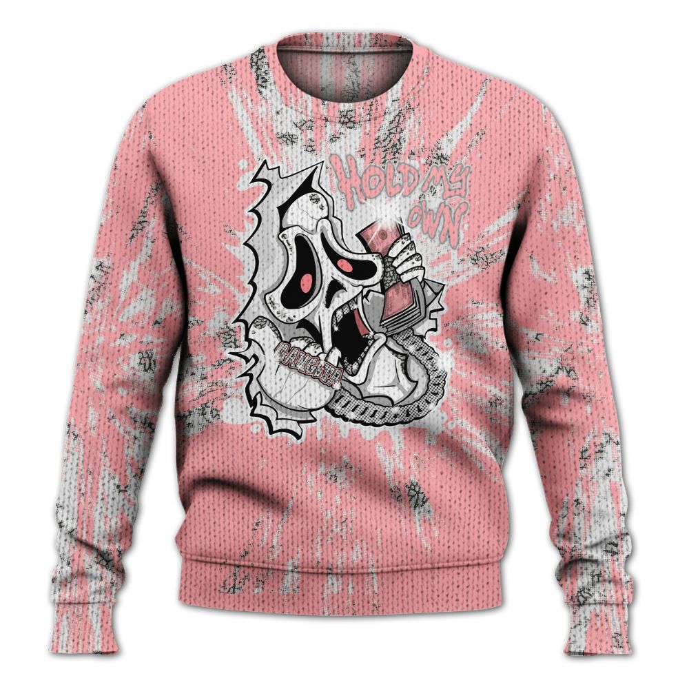 Knitted Sweater To Match Retro Wings 3s - Hold My Own Graphic Halloween