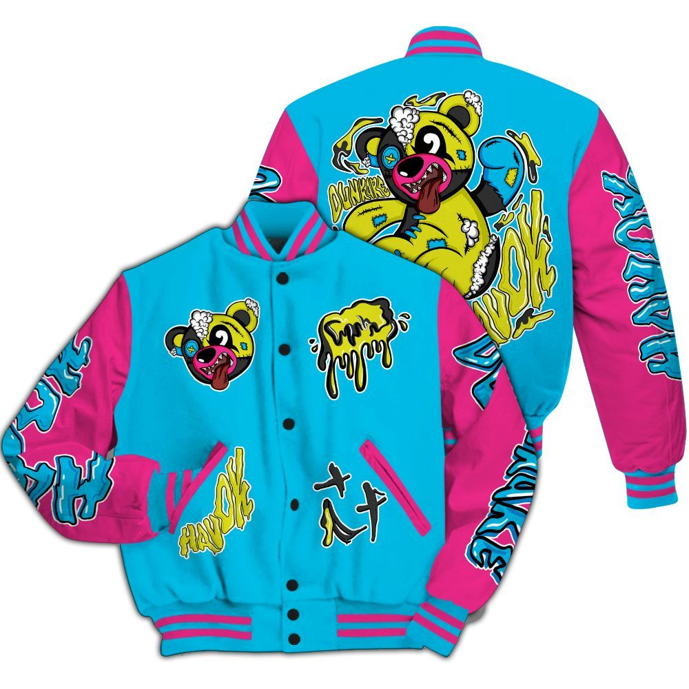 Varsity Jacket To Match Tokyo Nights Stewie 3s - Havok Bear All Over Print