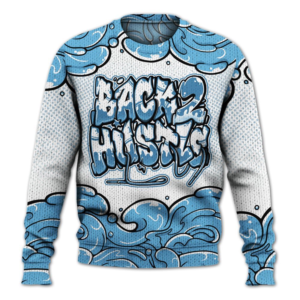 Sweater To Match Melo 12s - Back 2 Hustles Typo Graphic