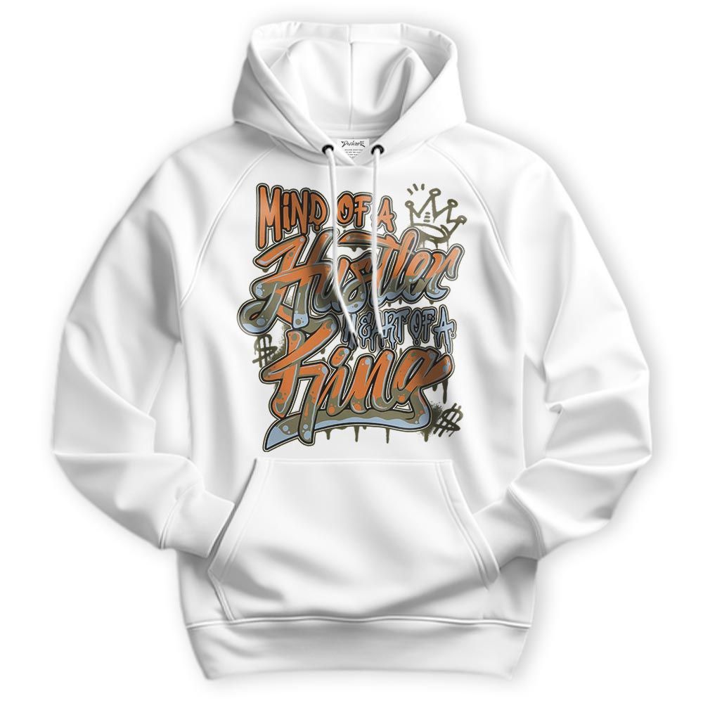 Sweatshirt To Match Olive 5s Hoodie - Mind Of Hustlers Heart King Graphic Hoodie Unisex