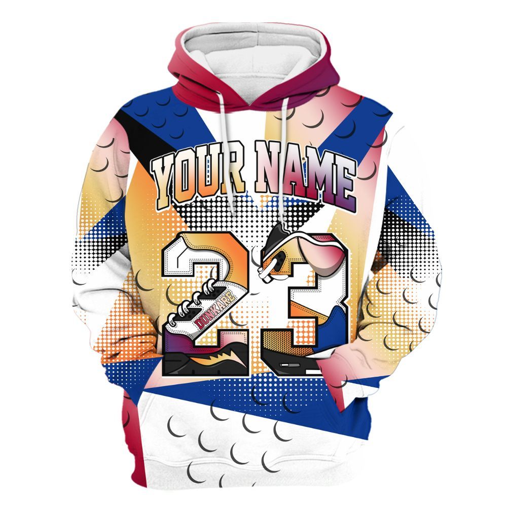 Hoodie To Match Air Griffey Max Los Angeles 1s - Poly Custom Name Number 23 5s All Over Print