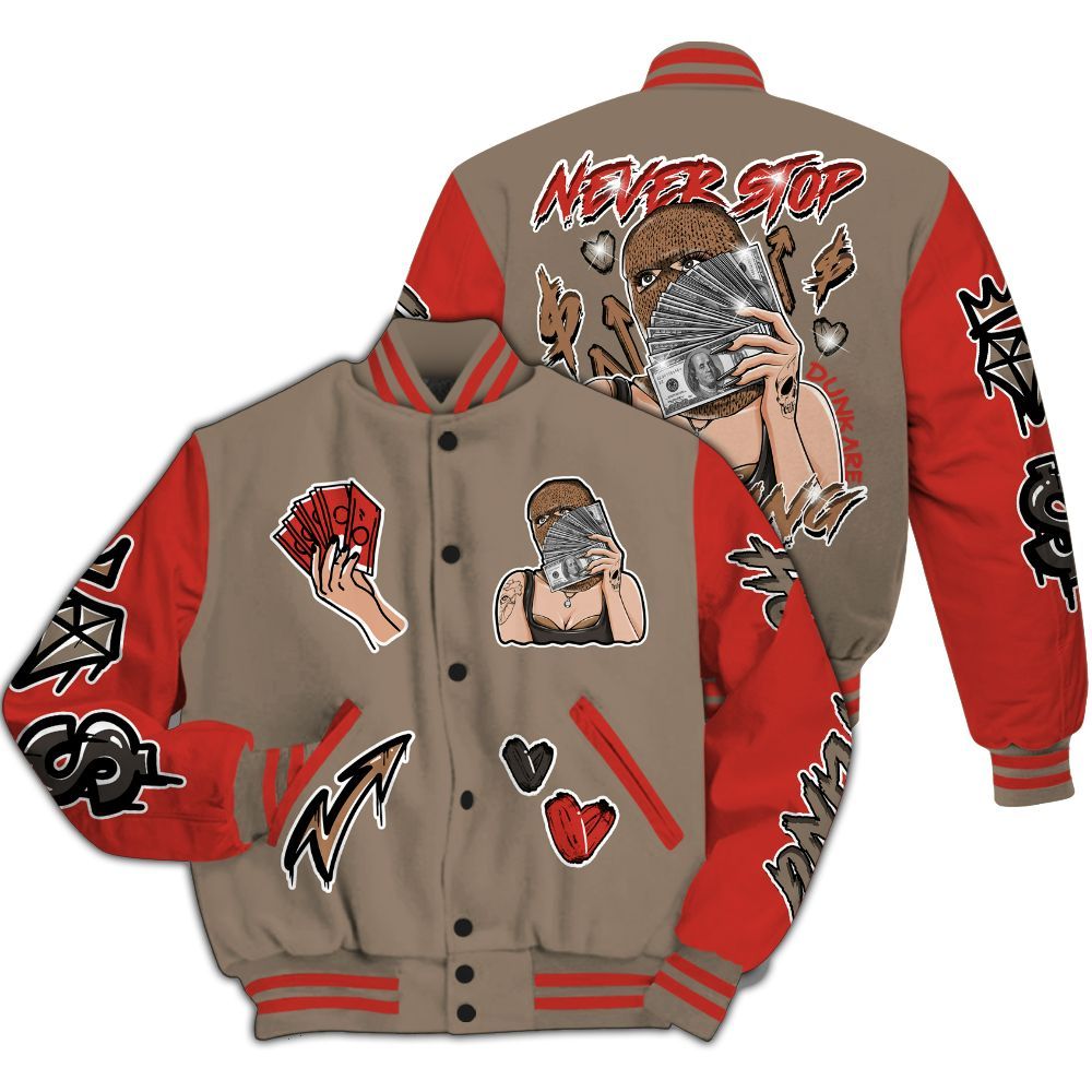 Varsity Jacket To Match Air Max Rocky Distressed - Hustling Unique All Over Print