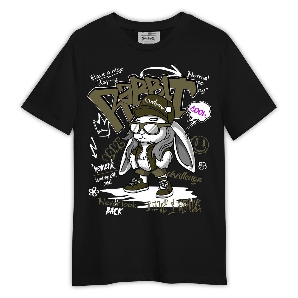 Shirt To Match Shirt Rabbit Cool Graffiti, Olive 5s T-- To Match Sneaker Olive 5s Graphic Tee 1504 LTRP