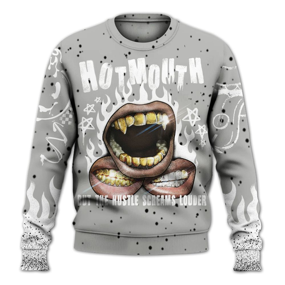Sweatshirt To Match Retro White Oreo 4s - Mouth Burning Street Style All Over Print