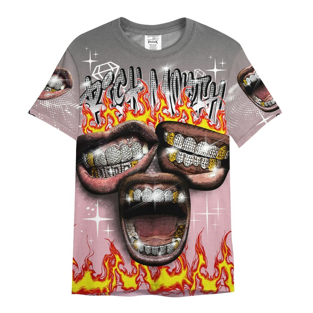 Shirt To Match Air Max DN Pink Foam - Rich Mouth Fire Rap Retro 90s All Over Print