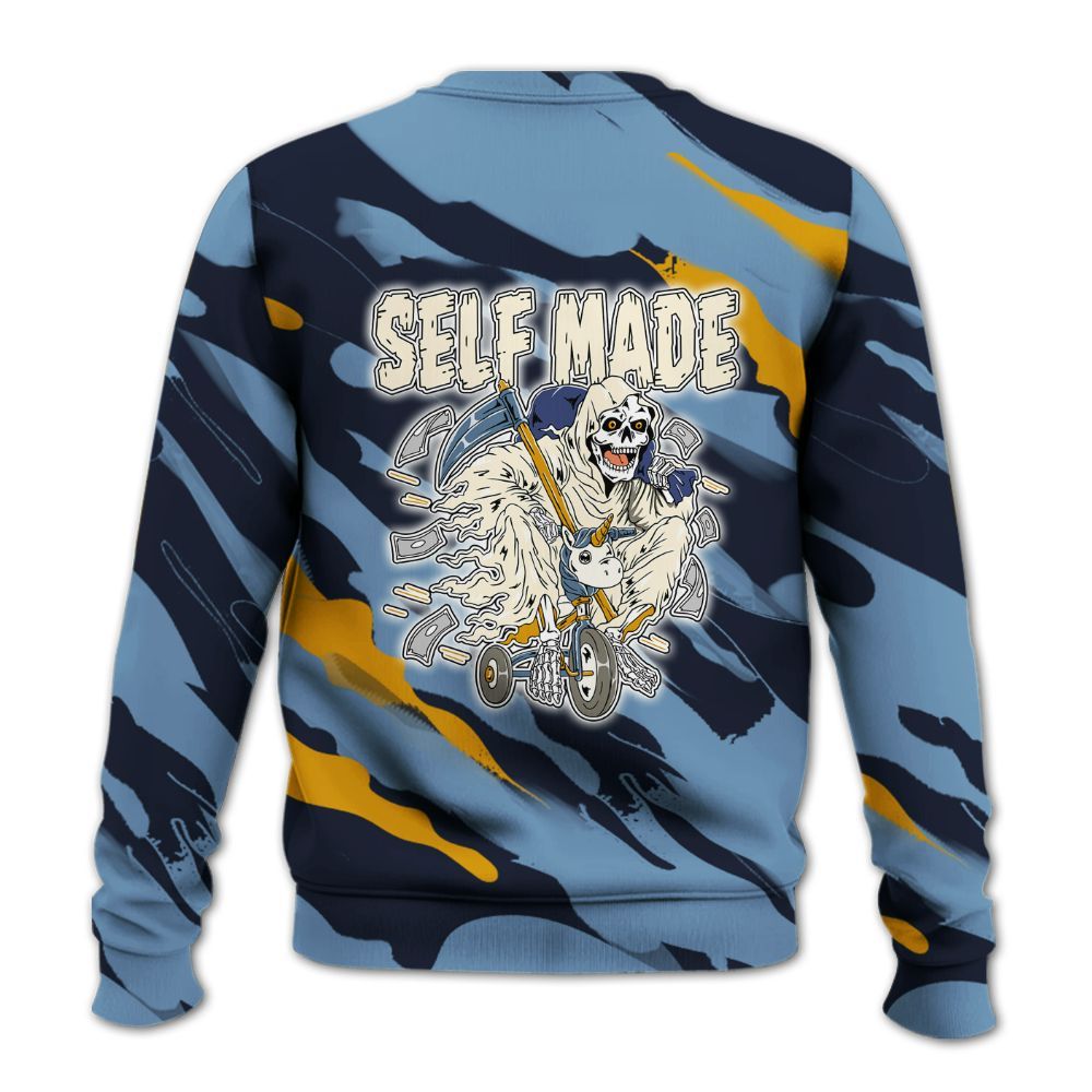 Sweatshirt To Match High OG First In Flight 1s - Self Make Skeleton Colored All Over Print