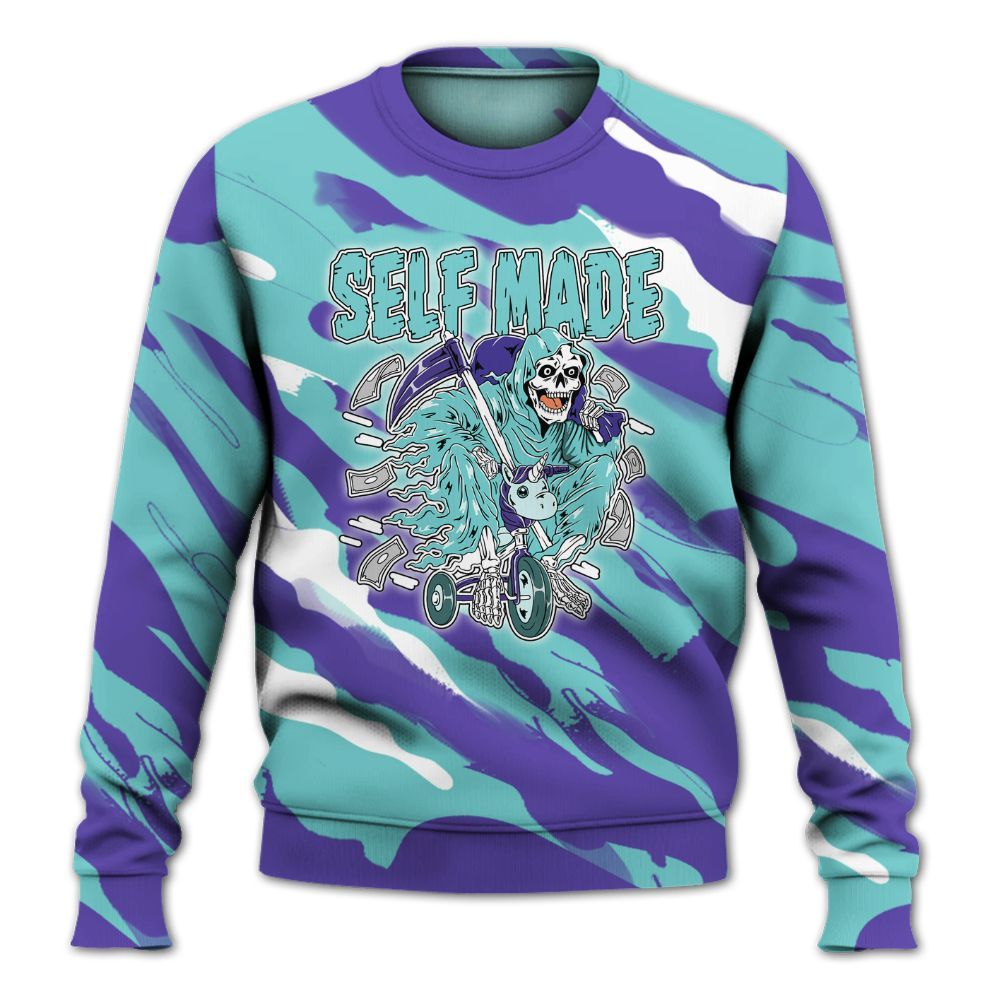 Sweatshirt To Match Low Hornets 1s - Self Make Skeleton Colored All Over Print