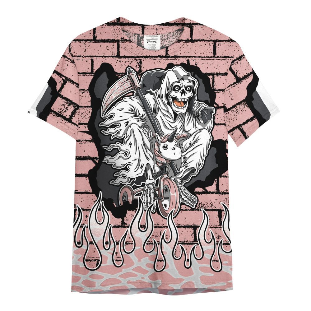 Shirt To Match Red Stardust 3s - Self Make Skeleton Crashed All Over Print