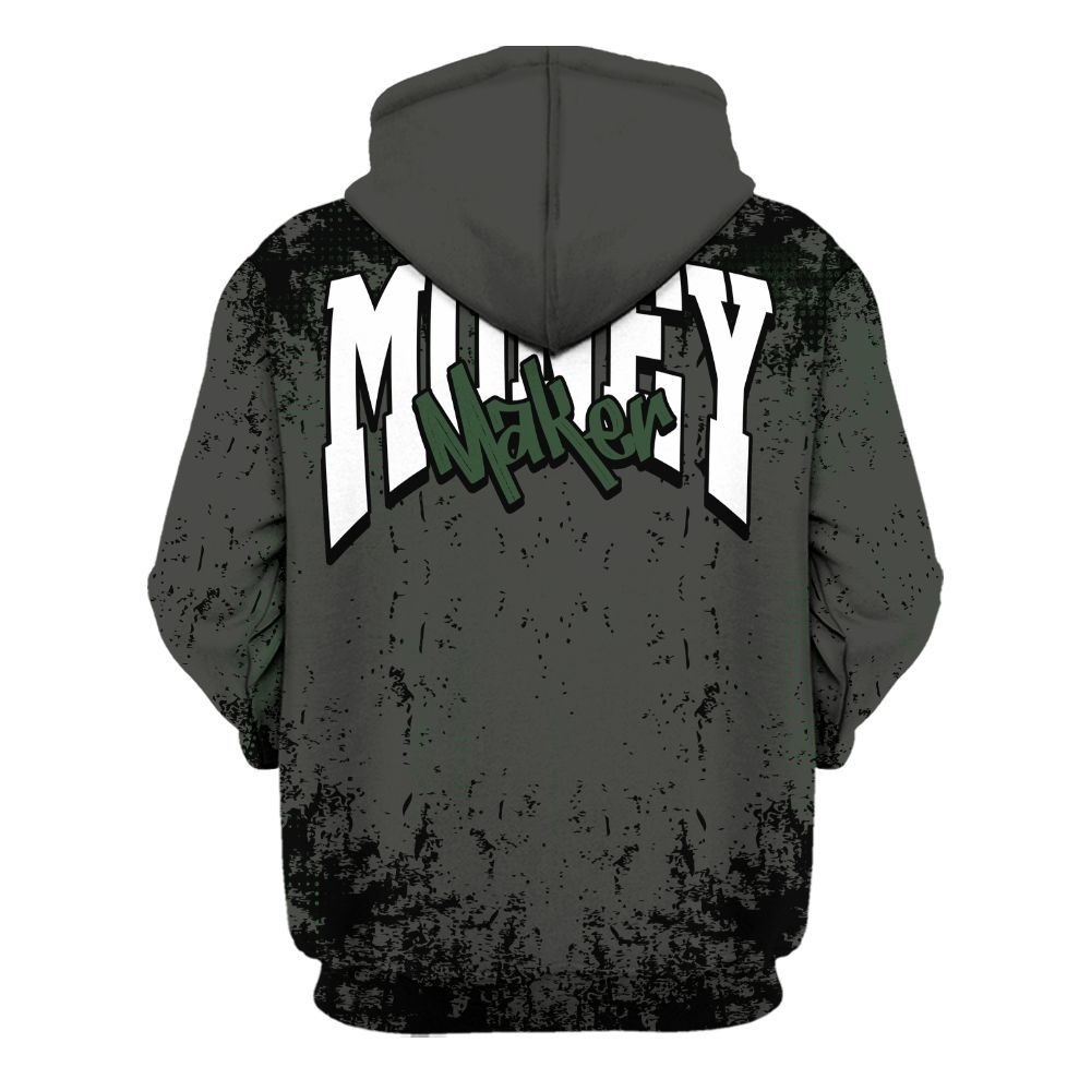 Hoodie To Match Dunk Low Skateboards Black - Move In Silence Money Street Retro All Over Print