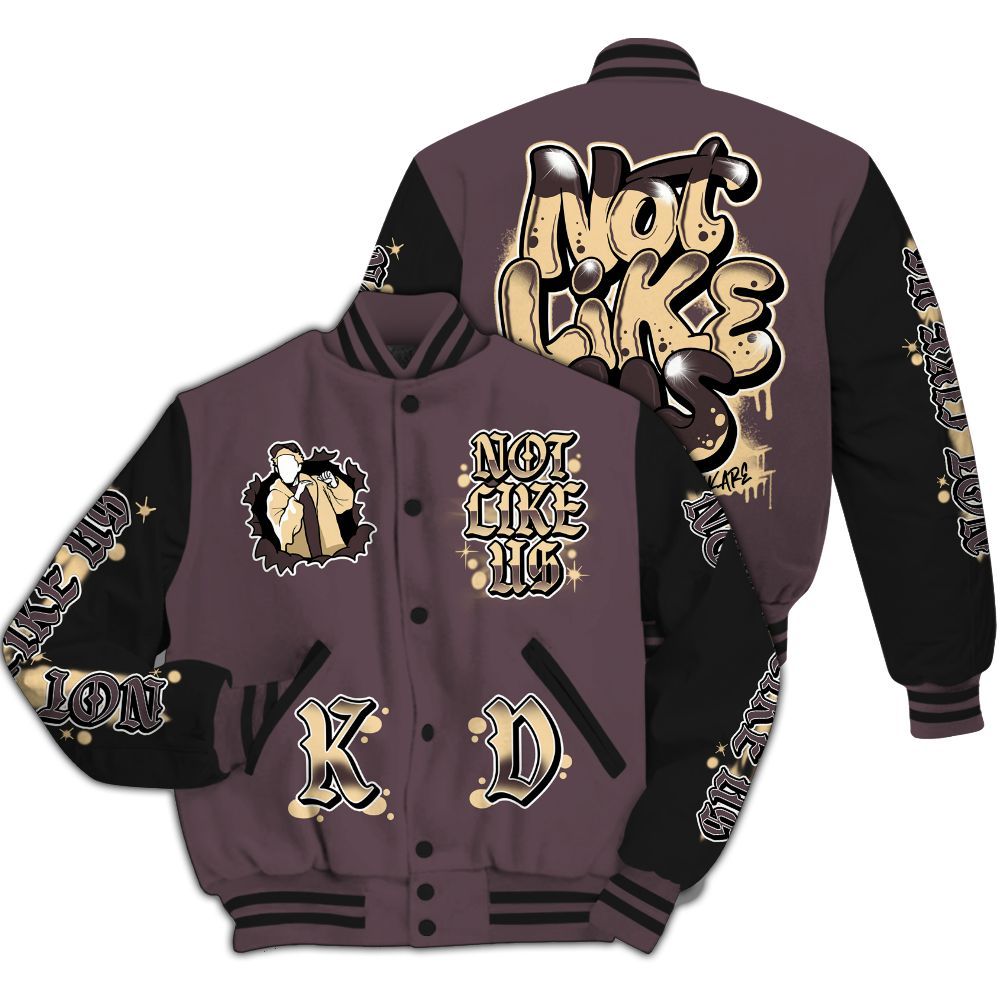 Varsity Jacket To Match AMM Black 3s - None Like Us Graphic All Over Print