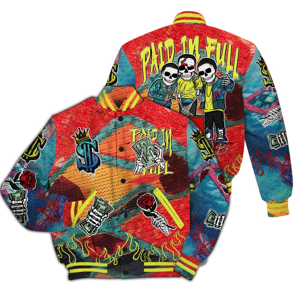 Varsity Jacket To Match Kobe 8 What The - Fire Everybody Paid In All Over Print