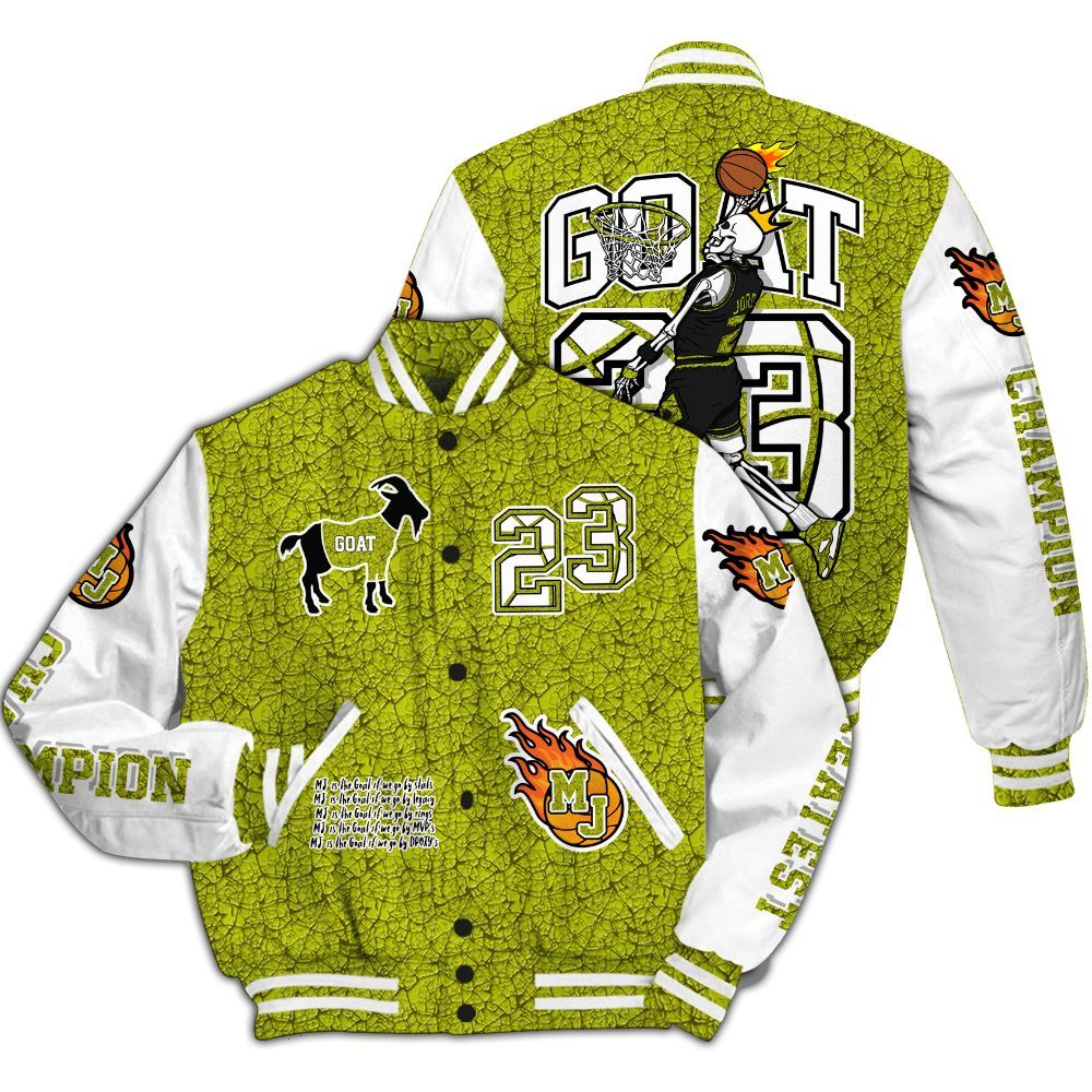 Varsity Jacket To Match Dunk Low QS Halloween Skull - 23 G.0.A.T Jump Up Basketball All Over Print
