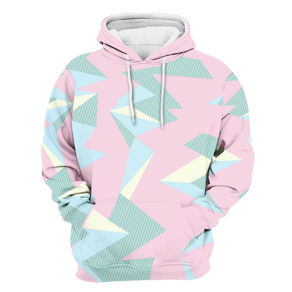 Hoodie To Match Retro Easter 5s - Geometric Camouflage Pattern All Over Print
