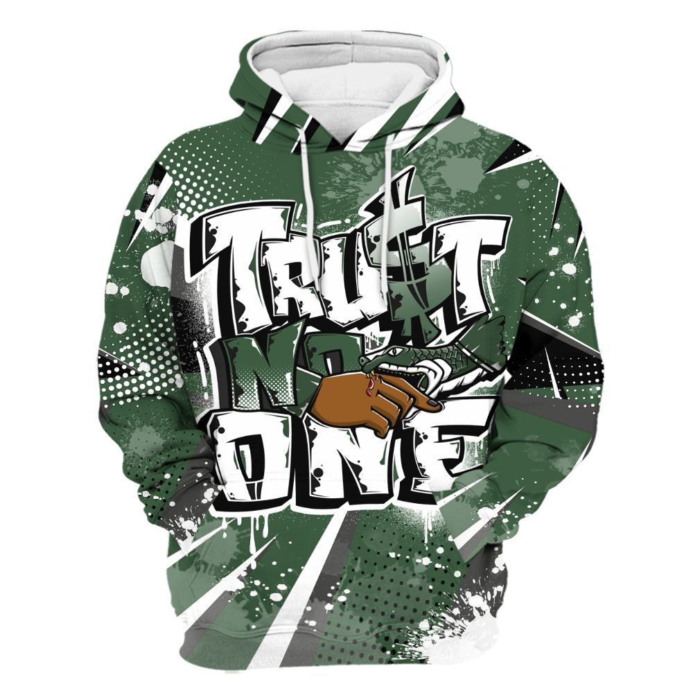Hoodie To Match Dunk Low Skateboards Black - Poly Trust No One Dripping All Over Print