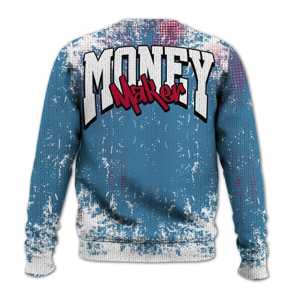 Knitted Sweater To Match GS Messy Room 4s - Move In Silence Money Street Retro
