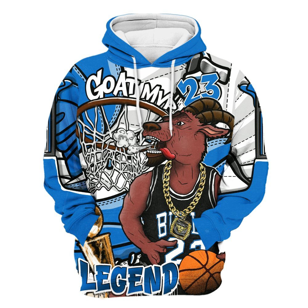 Hoodie To Match Blueberry 12s - 23 Goat JD All Over Print