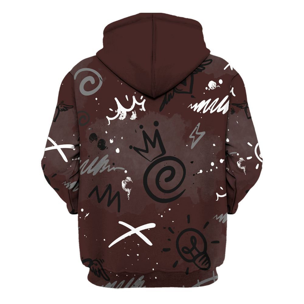 Hoodie To Match Burgundy 5s - Drip Been Di2ferent All Over Print