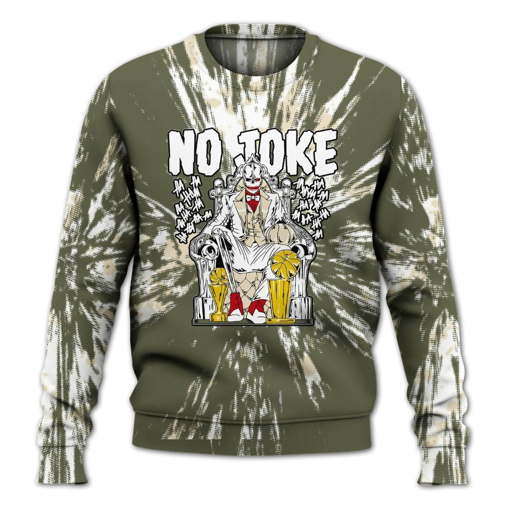 Sweatshirt To Match Low OG Medium Olive 1s - Ain't Joke Skeleton Luxury All Over Print