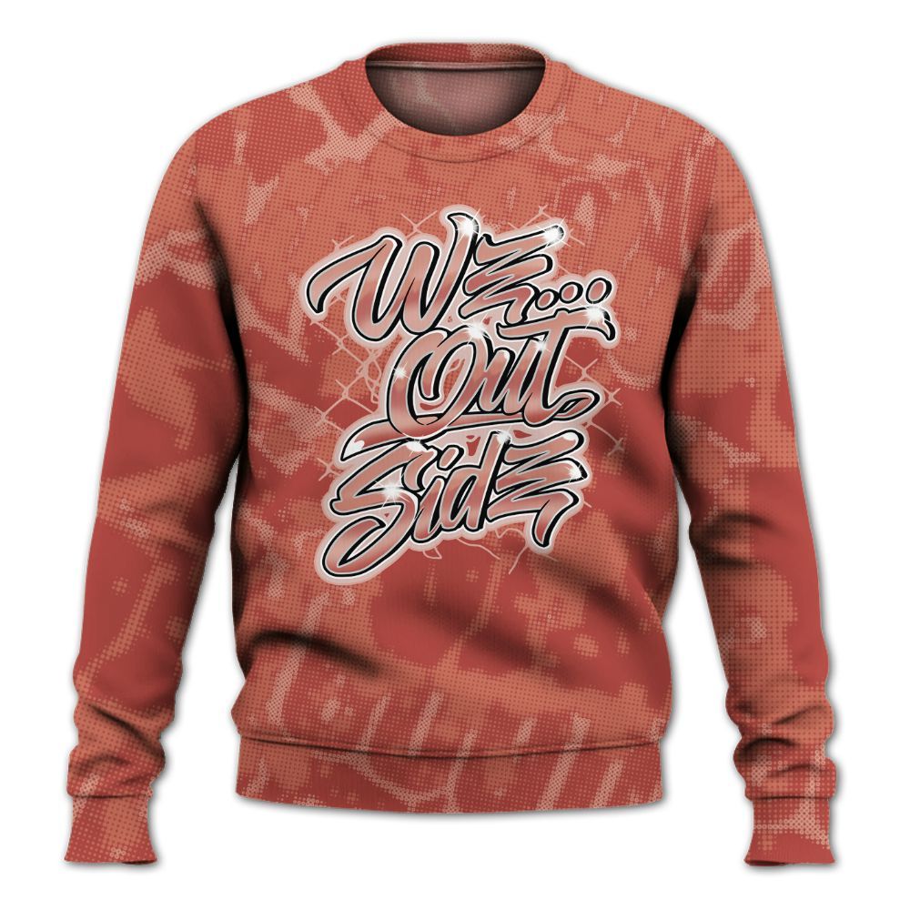 Sweatshirt To Match Dune Red 13s - We OutSider Graphic Street All Over Print