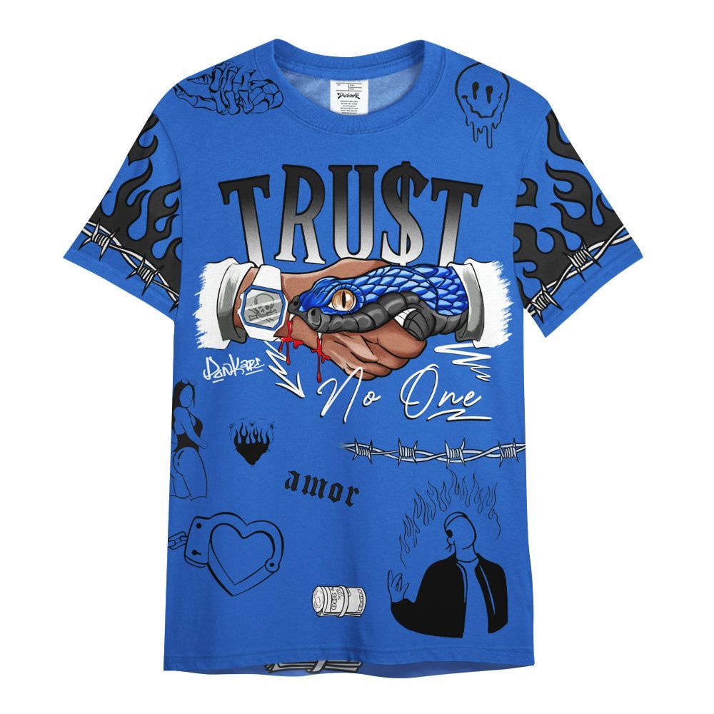 Shirt To Match High OG Royal 2026 1s - Snake Trust No One All Over Print