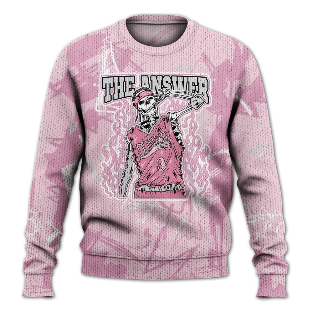 Knitted Sweater To Match Orchid 4s - Allen Answer Skeleton Messyz