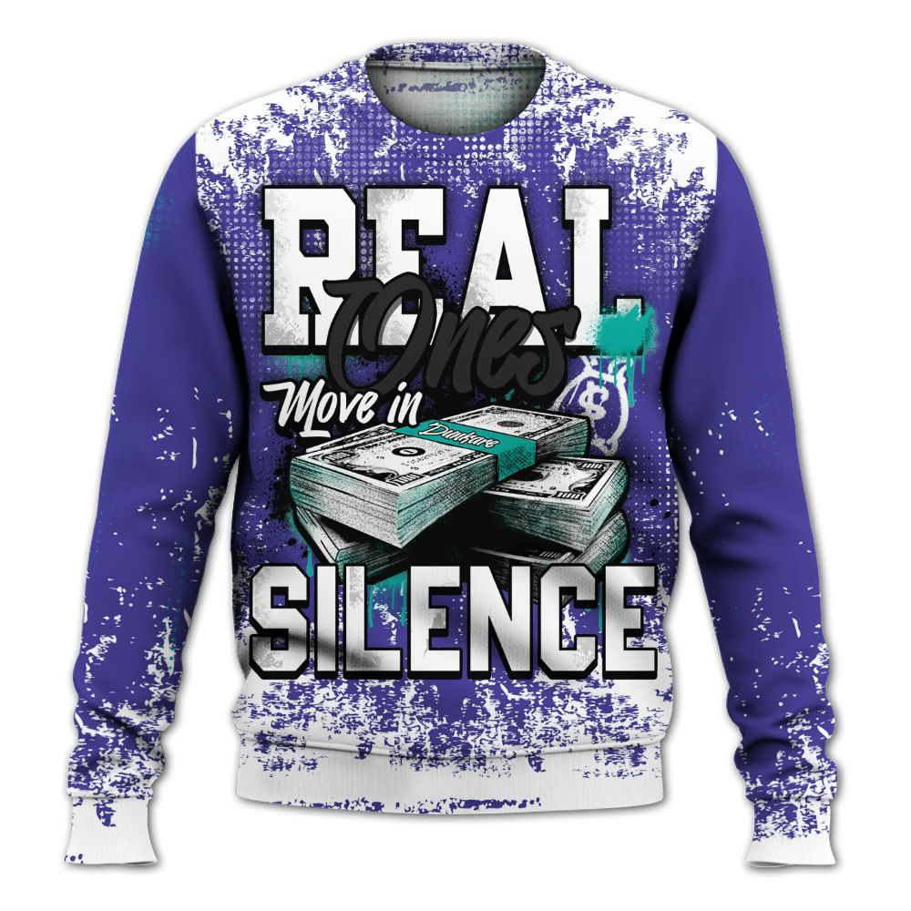 Sweatshirt To Match Retro Grape 5s - Move In Silence Money Street Retro All Over Print