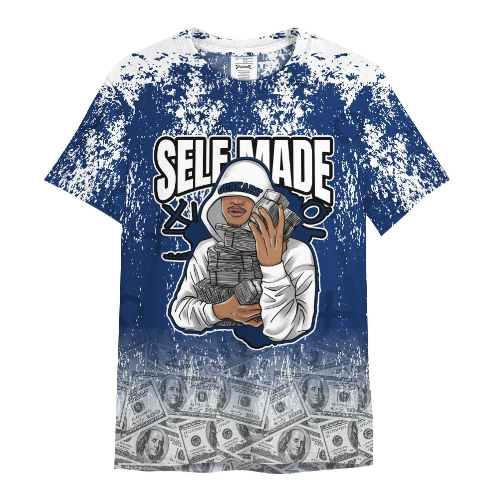 Shirt To Match High OG Deep Royal Blue 1s - Selfmade Unique Grunge All Over Print
