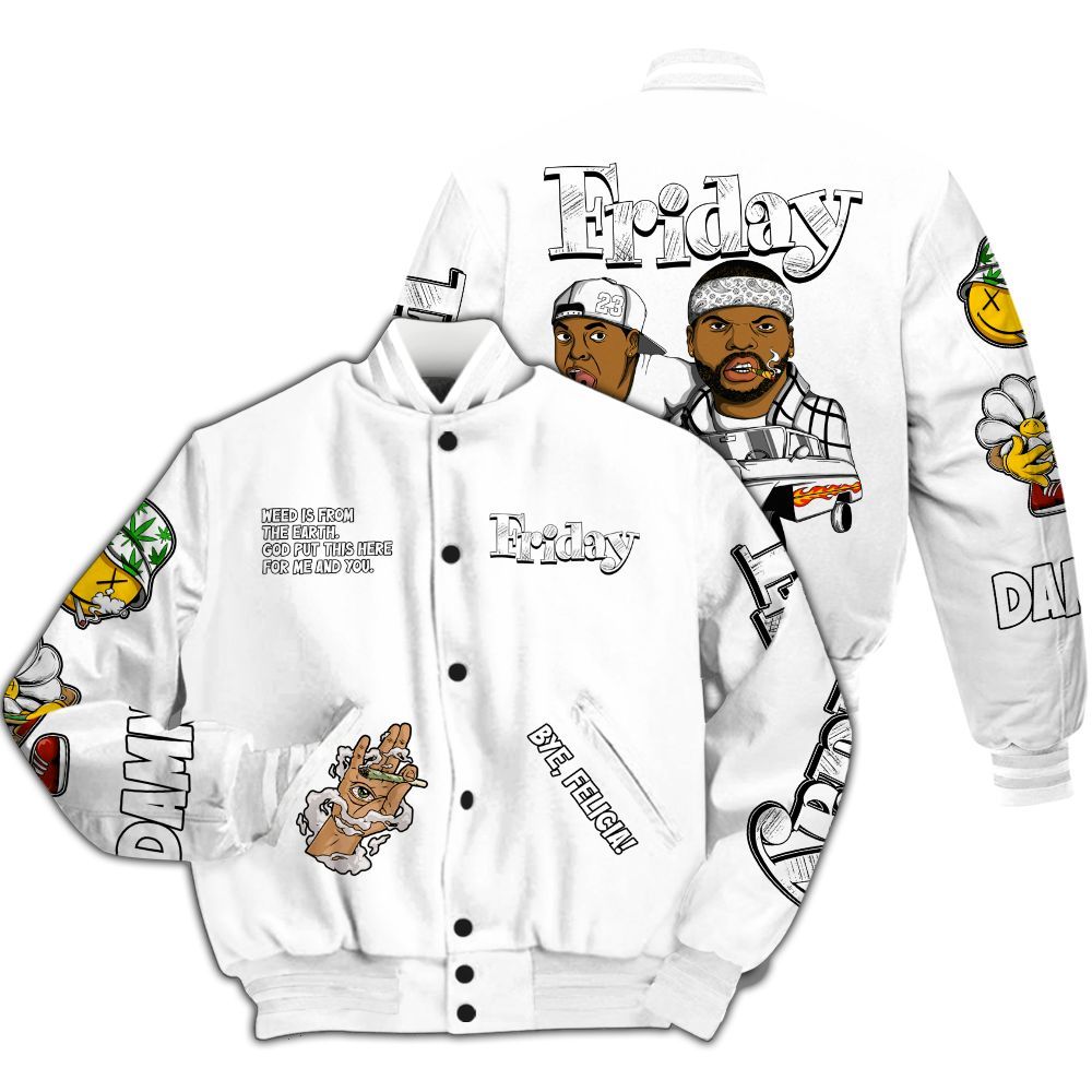 Varsity Jacket To Match Kobe 9 EM Protro Halo - Friday Sneaker Stress Style All Over Print