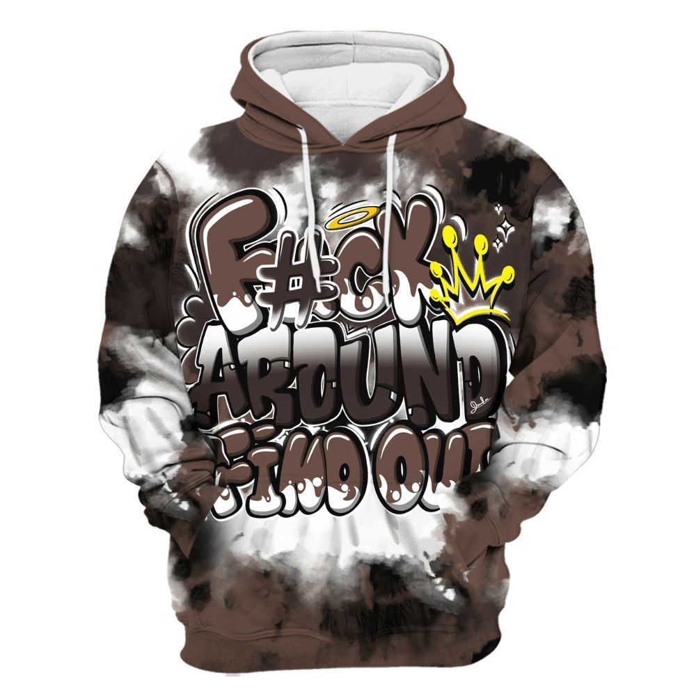 Hoodie To Match Air Force 1 Low Escape - Tie Dye FK Around Find Out All Over Print