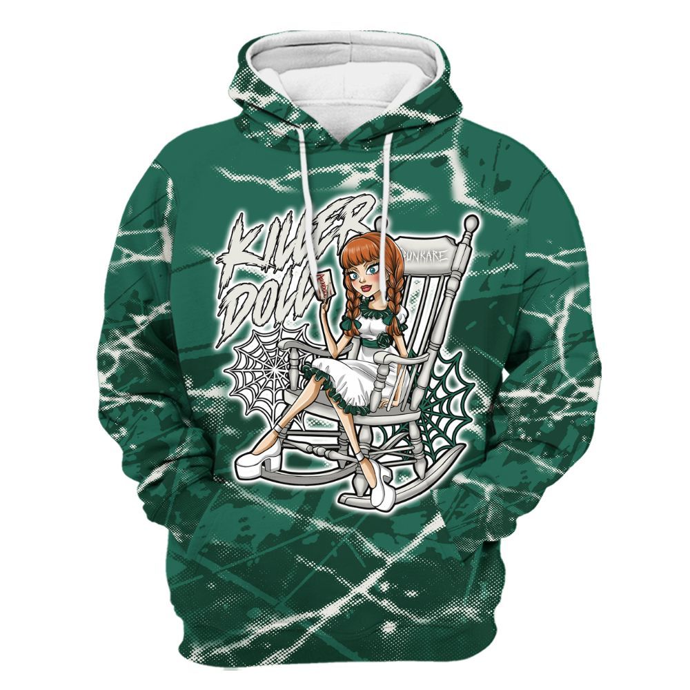 Hoodie To Match Oxidized Green 4s - Killer Doll-A Halloween Profound All Over Print