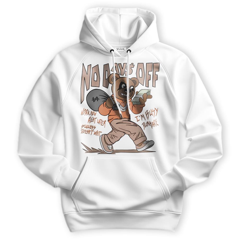 Sweatshirt To Match OG Latte 1s Hoodie - No Day Off Bear Hoodie Unisex
