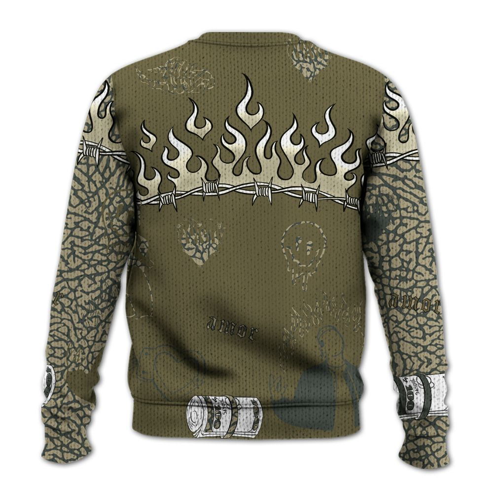 Sweater To Match Retro Family Affair 3s - Snake Trust No One Graphic